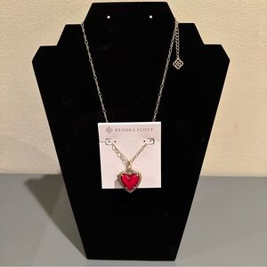 Kendra Scott Disney Collection Gold Necklace with Red Heart Snow White